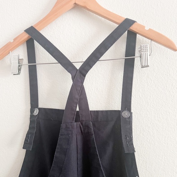 Mod Ref Navy Linen Overalls - Picture 7 of 9